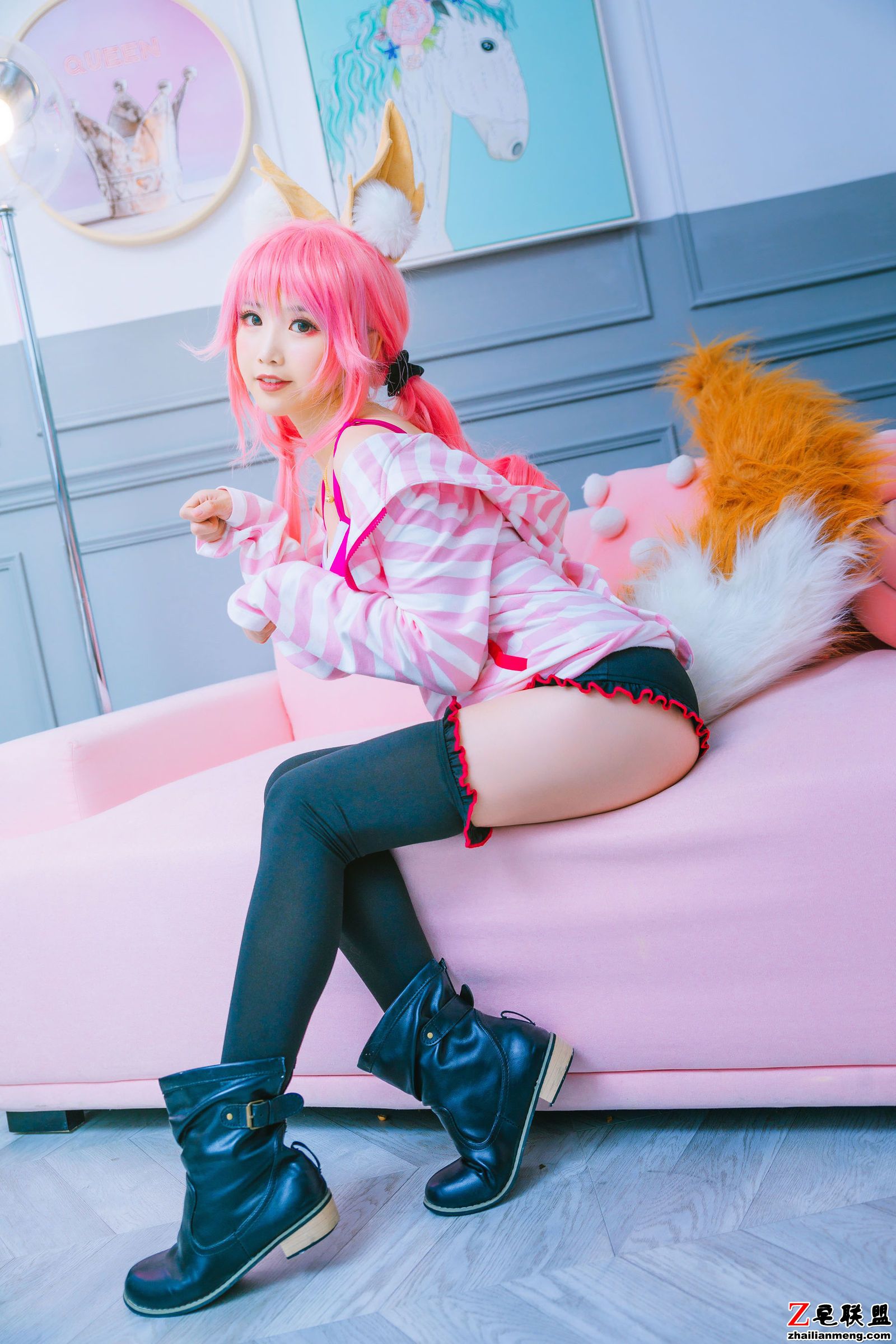 [CosPlay美女] 面饼仙儿 - 玉藻前日常 写真套图第4张