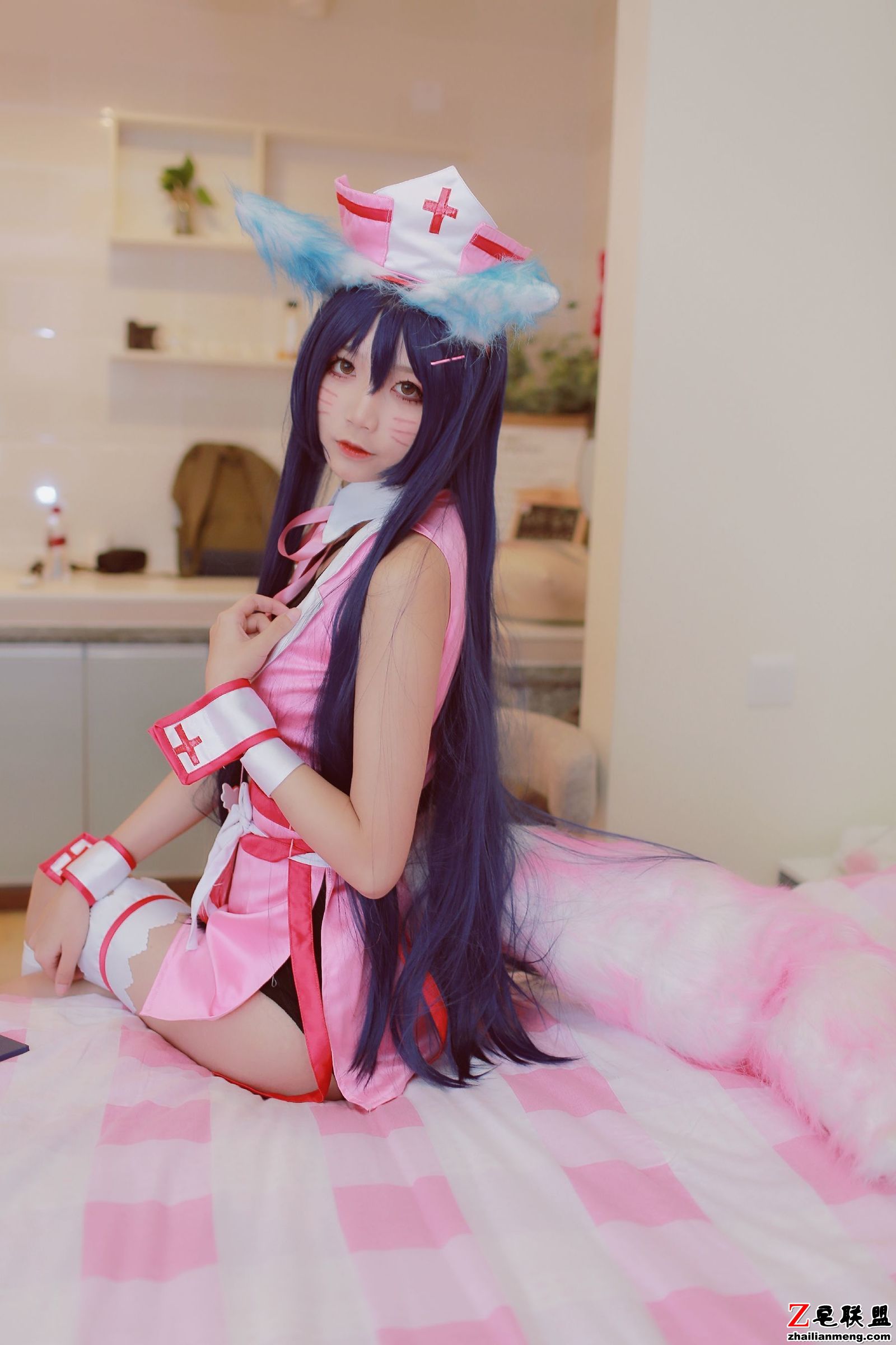 [清纯少女COS] 五更百鬼 - 阿狸护士服 写真套图第9张