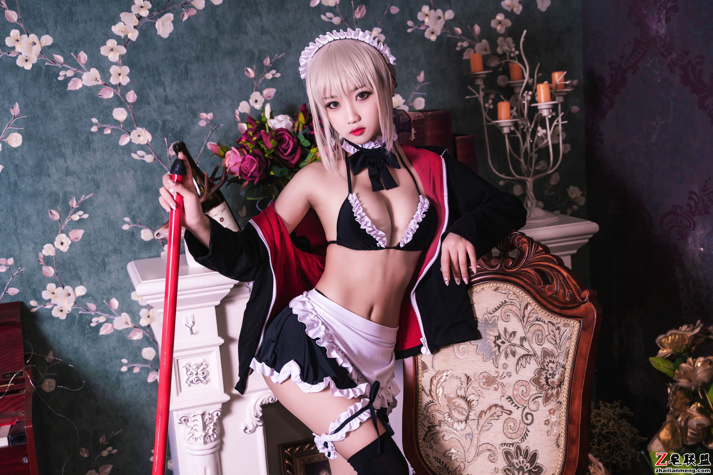 [CosPlay美女] 鬼畜瑶 - 黑呆女仆 写真套图第3张