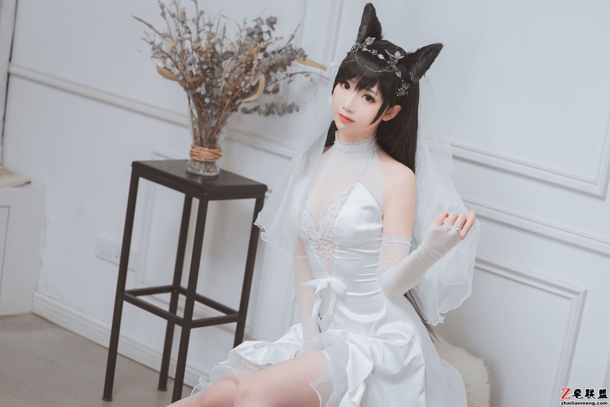 [CosPlay美女] 面饼仙儿 - 爱宕花嫁 写真套图第12张
