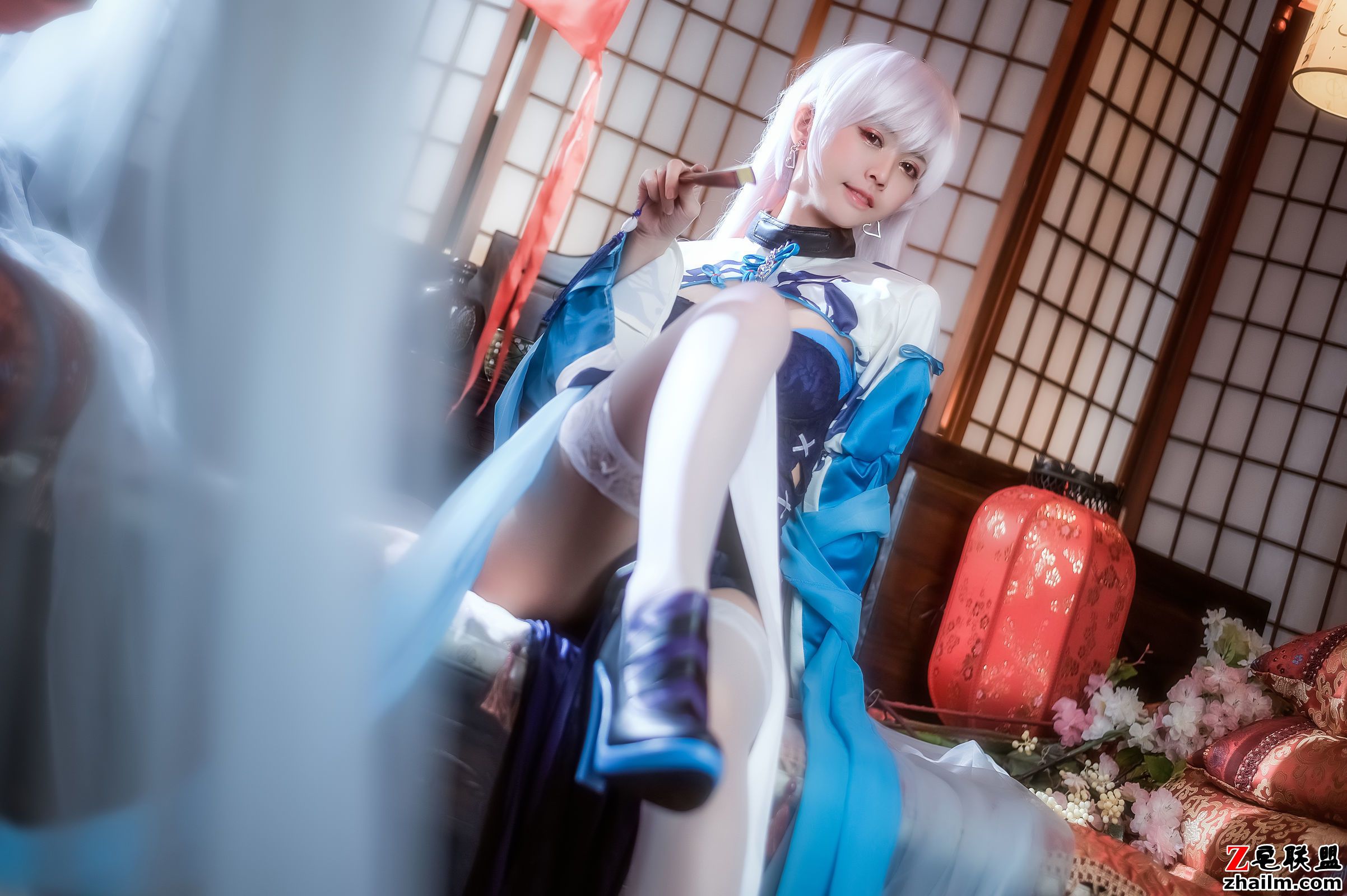 [CosPlay美女] 鳗鱼霏儿 - 碧蓝华裳 贝姐 <a href=/e/tags/?tagname=%E5%86%99%E7%9C%9F%E5%A5%97%E5%9B%BE target=_blank class=infotextkey>写真套图</a>第2张