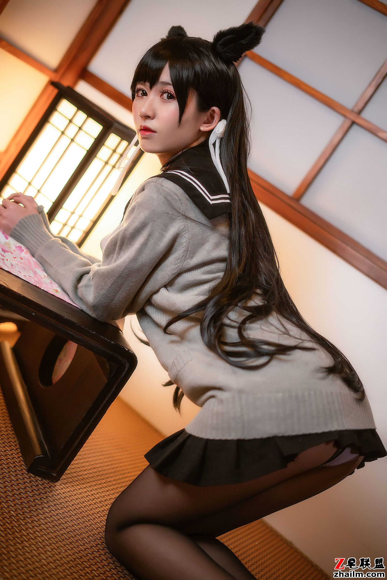 [CosPlay美女] 鳗鱼霏儿 - 碧蓝航线 校服 写真套图第6张