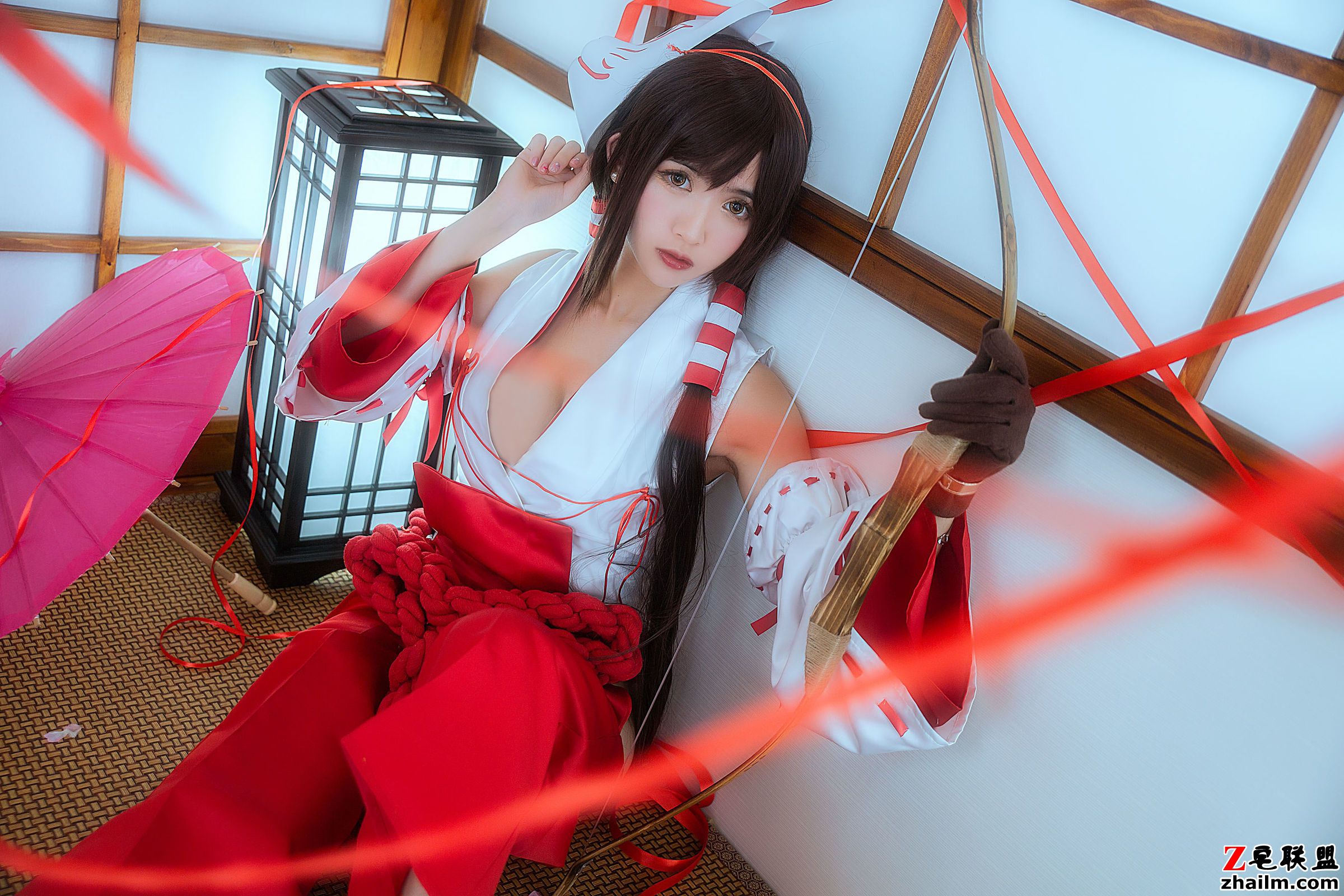 [CosPlay美女] 鳗鱼霏儿 - 巫女 写真套图第11张