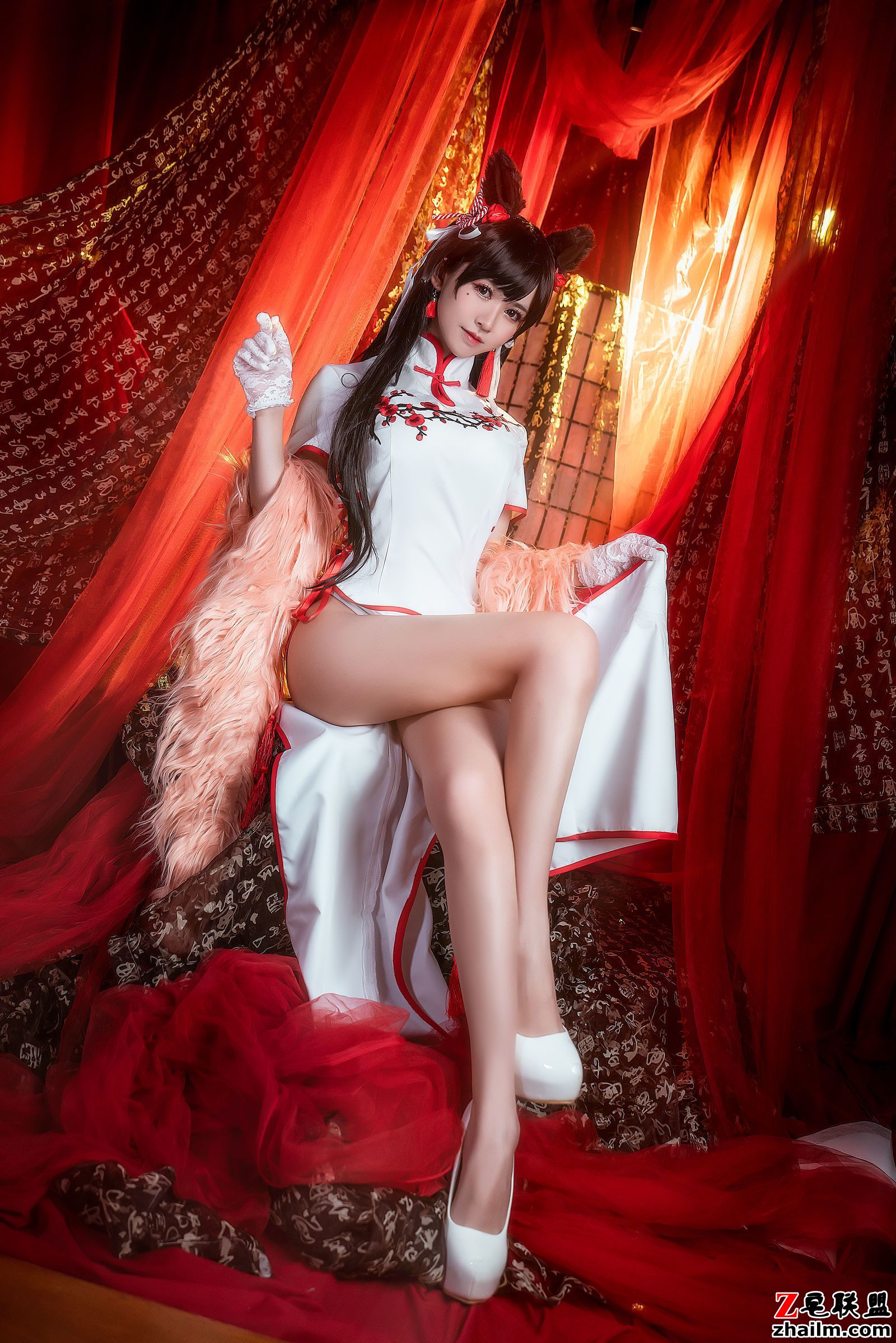 [CosPlay美女] 鳗鱼霏儿 - 碧蓝航线 旗袍 写真套图第3张