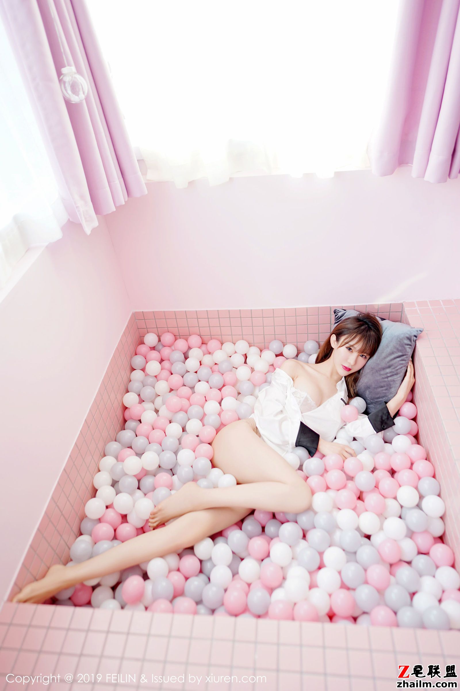 [FEILIN嗲囡囡] VOL.214 新人模特@程梓首套写真第7张