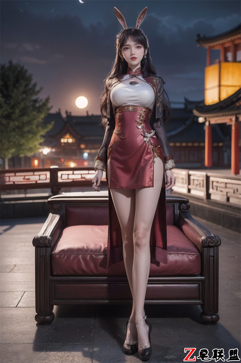 图片[4-AI国漫第154期 旗袍兔女郎 54-AI漫狐-专注分享AI国漫女神绘画图片视频